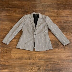 Lucky Brand Black and White Houndstooth Blazer, Sz. Small